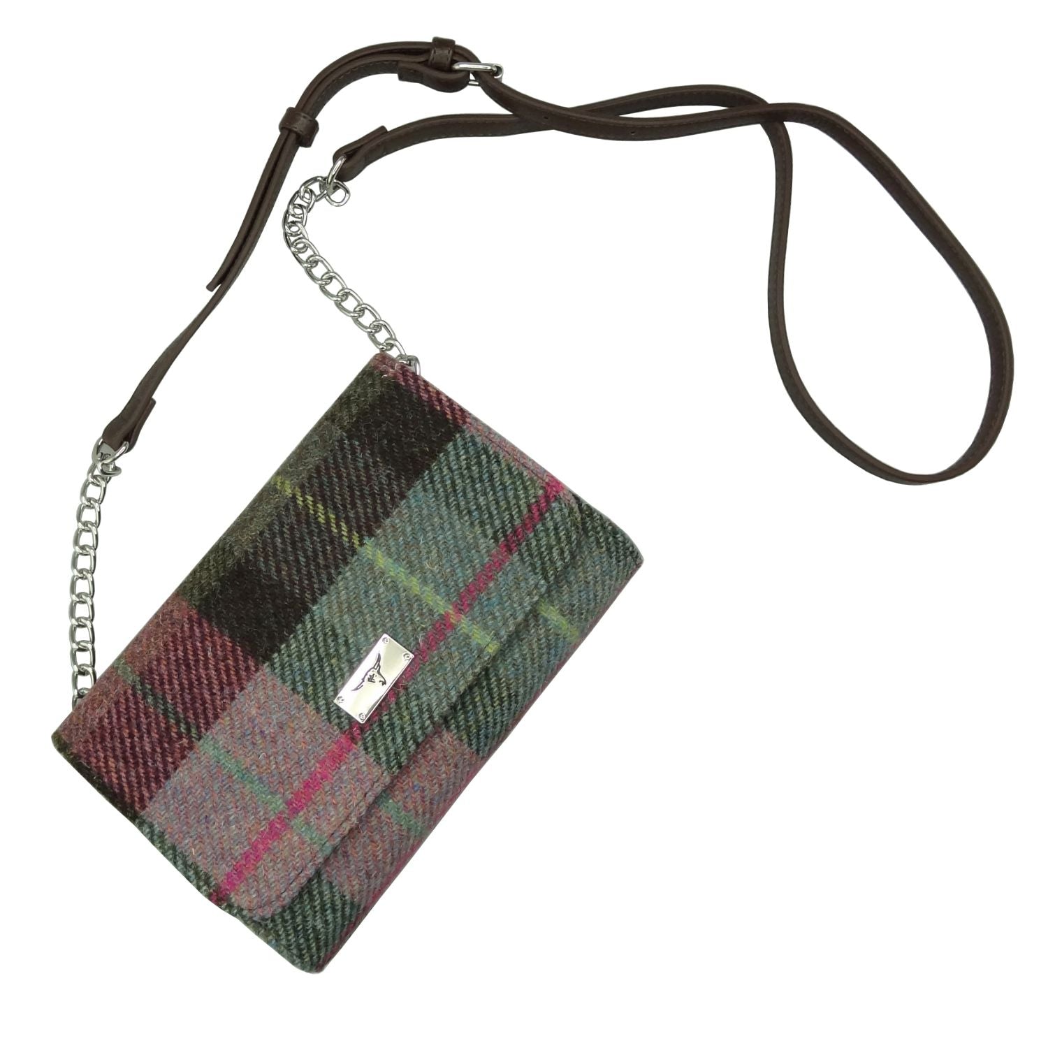 Harris Tweed Strathy Wallet Shoulder Bag - COL137 | Harris Tweed Scotland