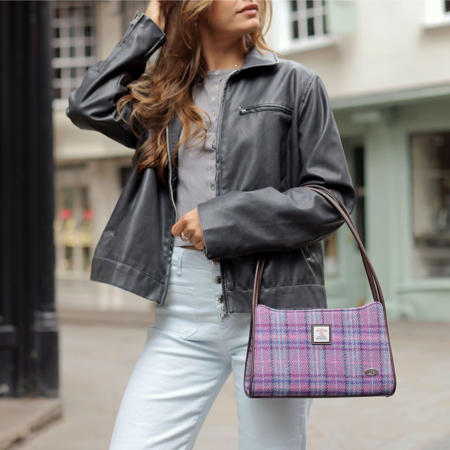 Harris Tweed Fiddich Small Handbag - COL138 – Image 4 | Harris Tweed Scotland