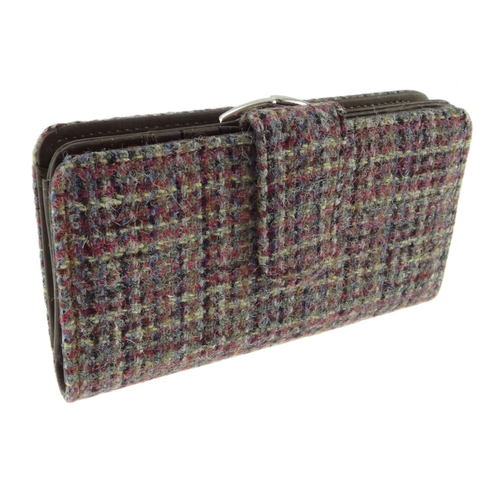 Harris Tweed Iona Long Clasp Purse - COL25 | Harris Tweed Scotland