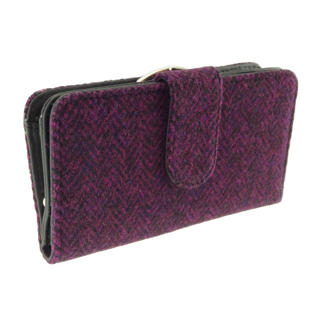 Harris Tweed Iona Long Clasp Purse - COL67