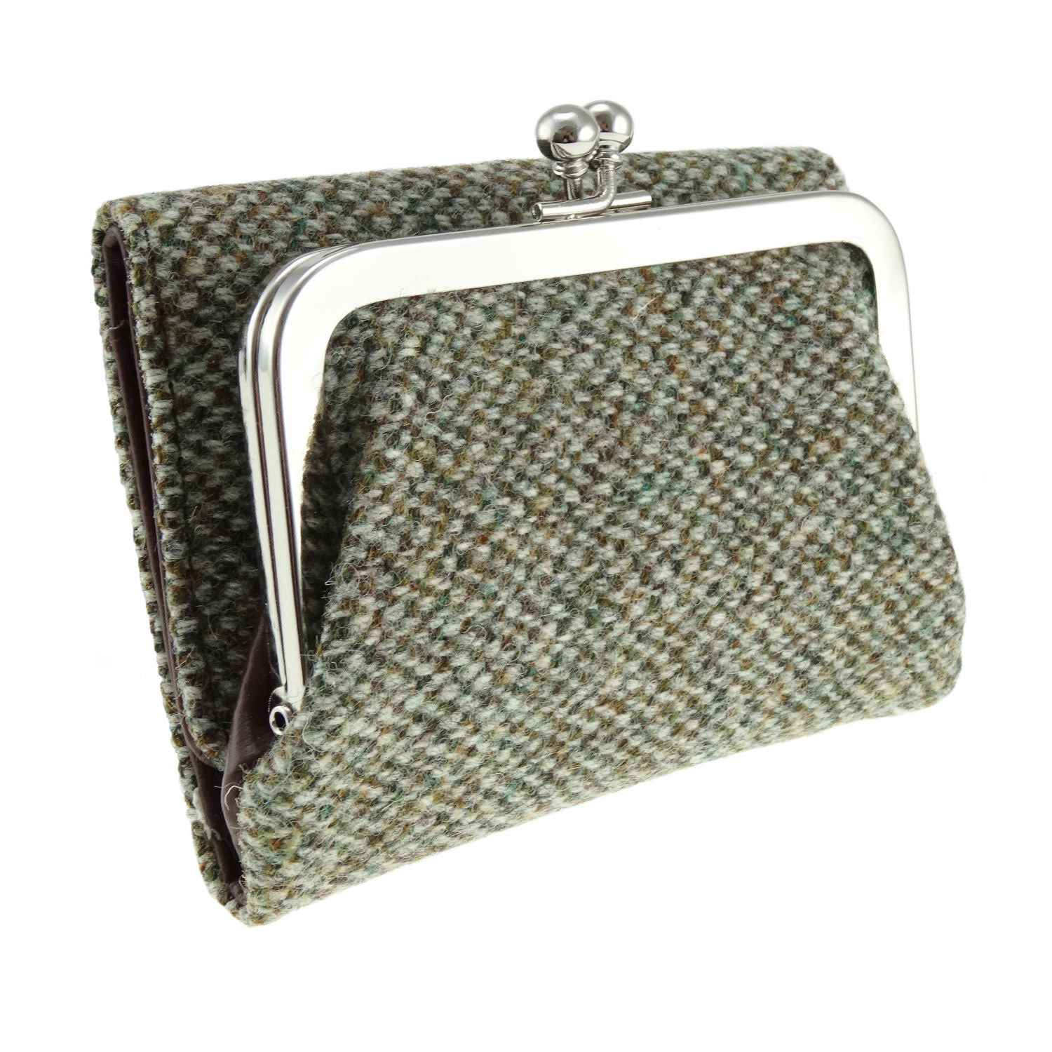 Harris Tweed Rhum Clasp Purse/Wallet - COL3 | Harris Tweed Scotland