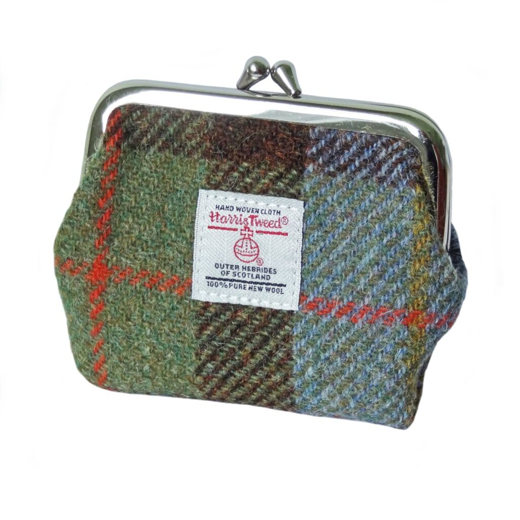 Harris Tweed Scotland Eigg Small Clasp Purse - COL15 | Harris Tweed Scotland
