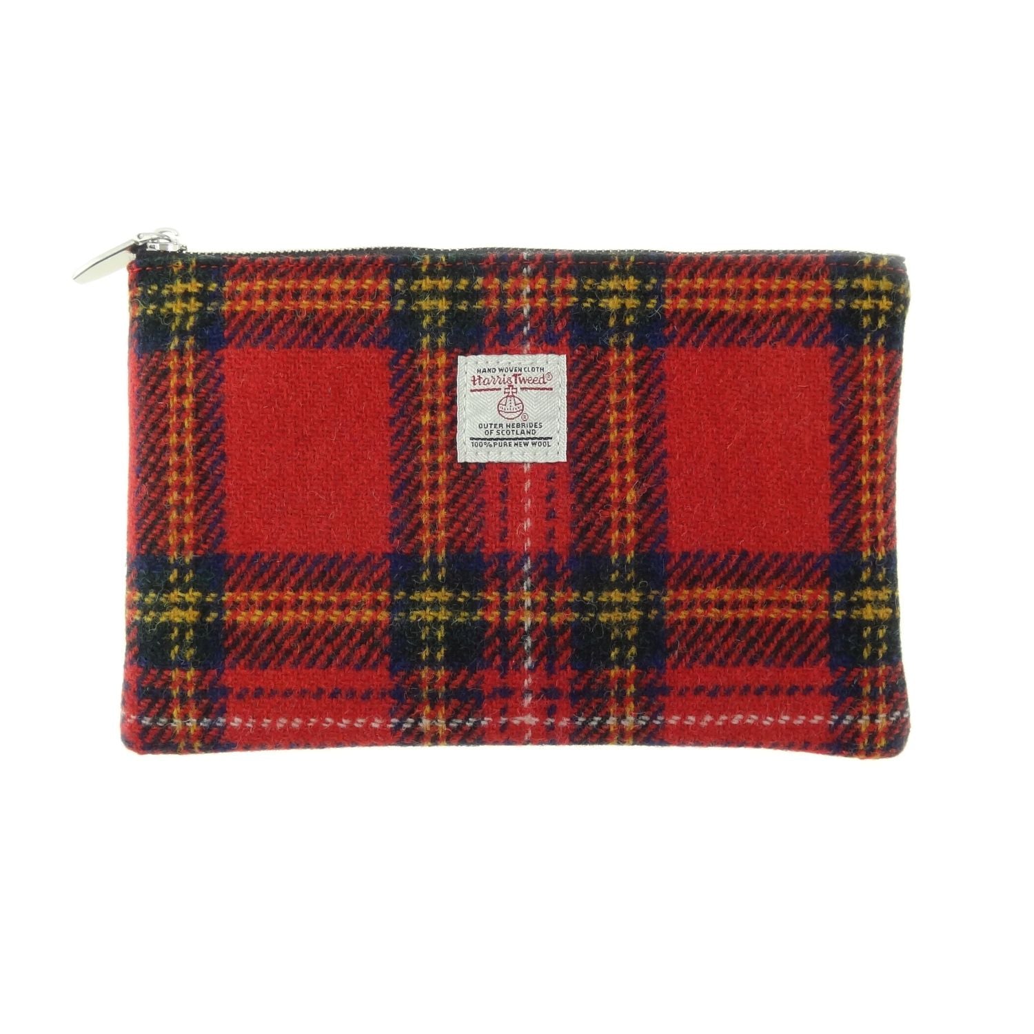 Harris Tweed Scotland Medium Zip Pouch Faded Green Stewart – Image 16 | Harris Tweed Scotland