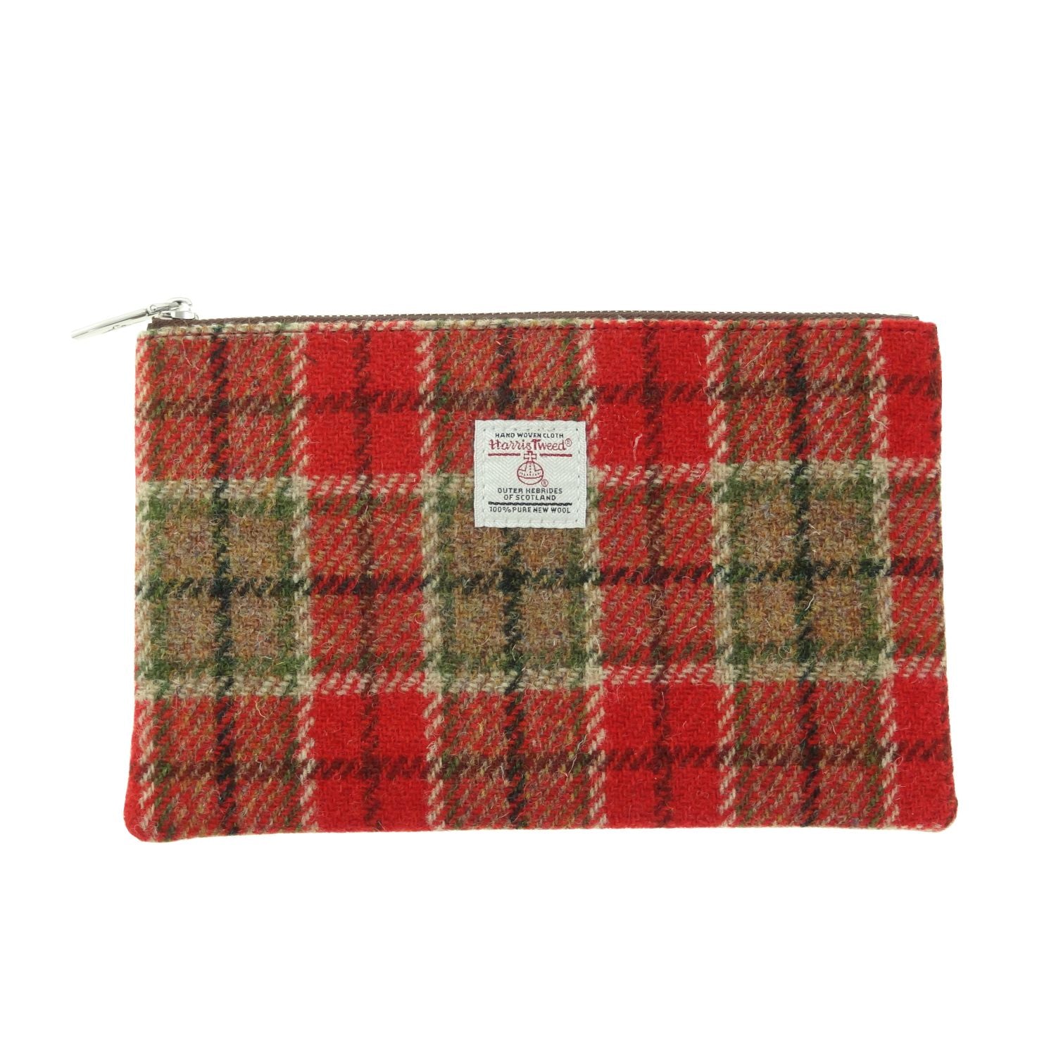 Harris Tweed Scotland Medium Zip Pouch Faded Green Stewart – Image 18 | Harris Tweed Scotland