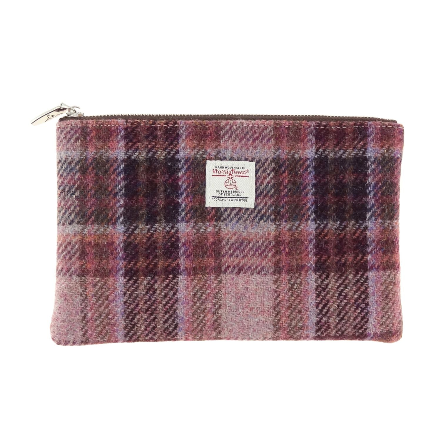 Harris Tweed Scotland Medium Zip Pouch Faded Green Stewart – Image 13 | Harris Tweed Scotland