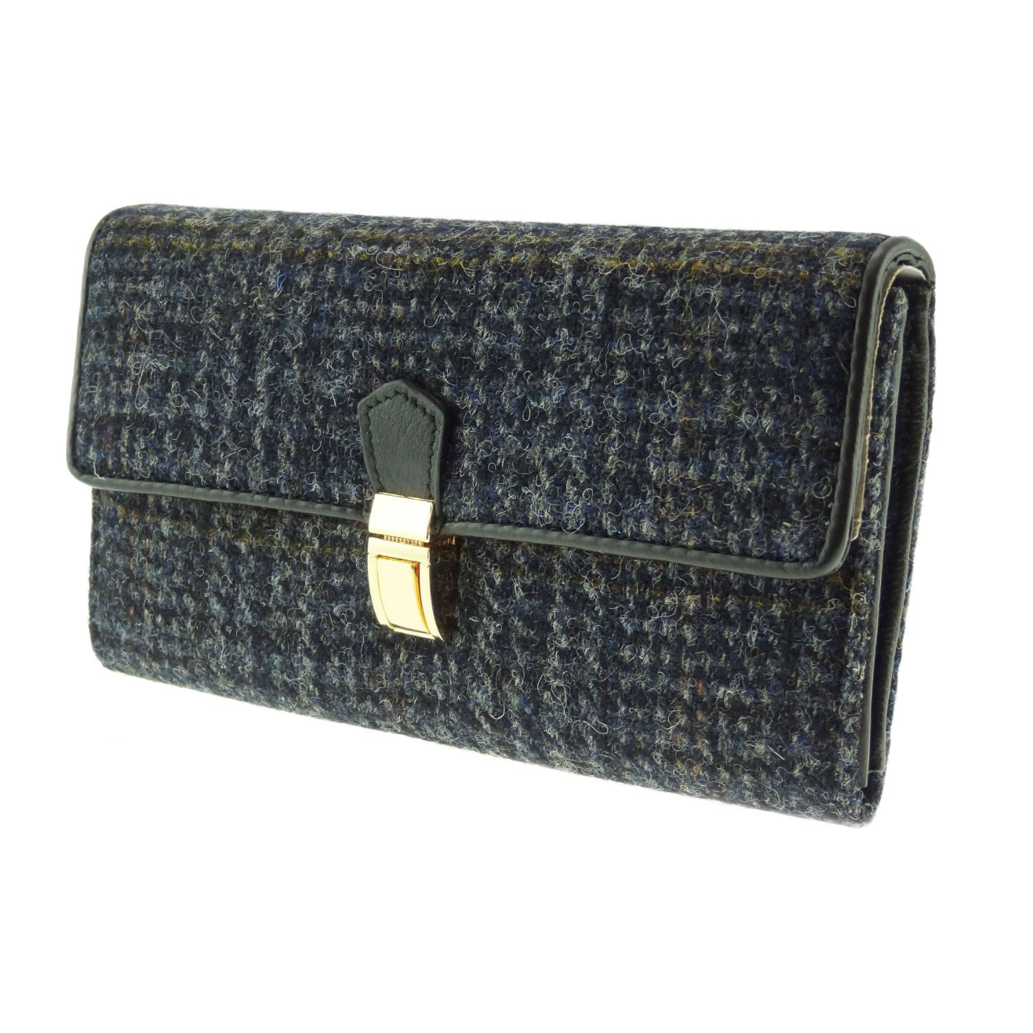 Harris Tweed & Leather Diane Large Purse | Harris Tweed Scotland
