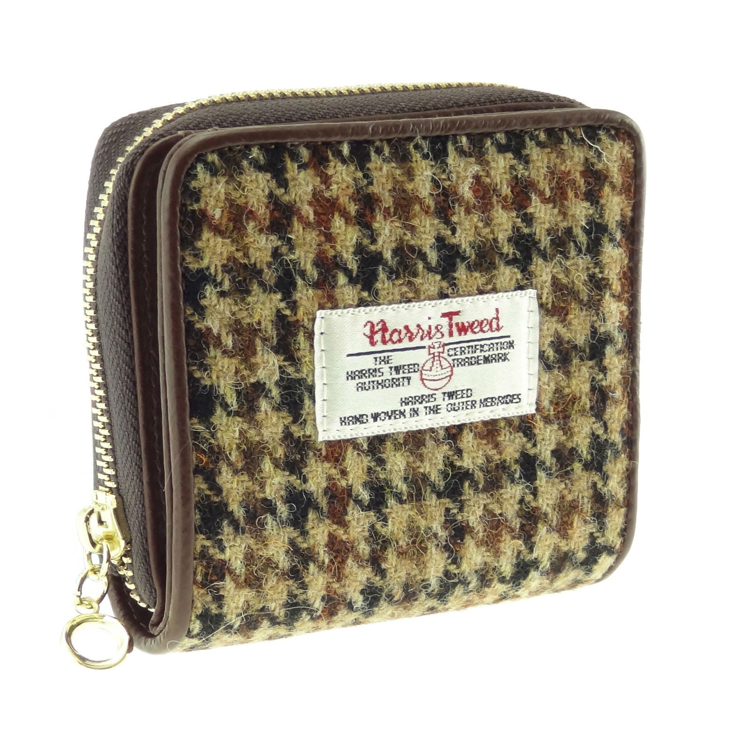 Harris Tweed & Leather Linda Small Purse - COL27 | Harris Tweed Scotland