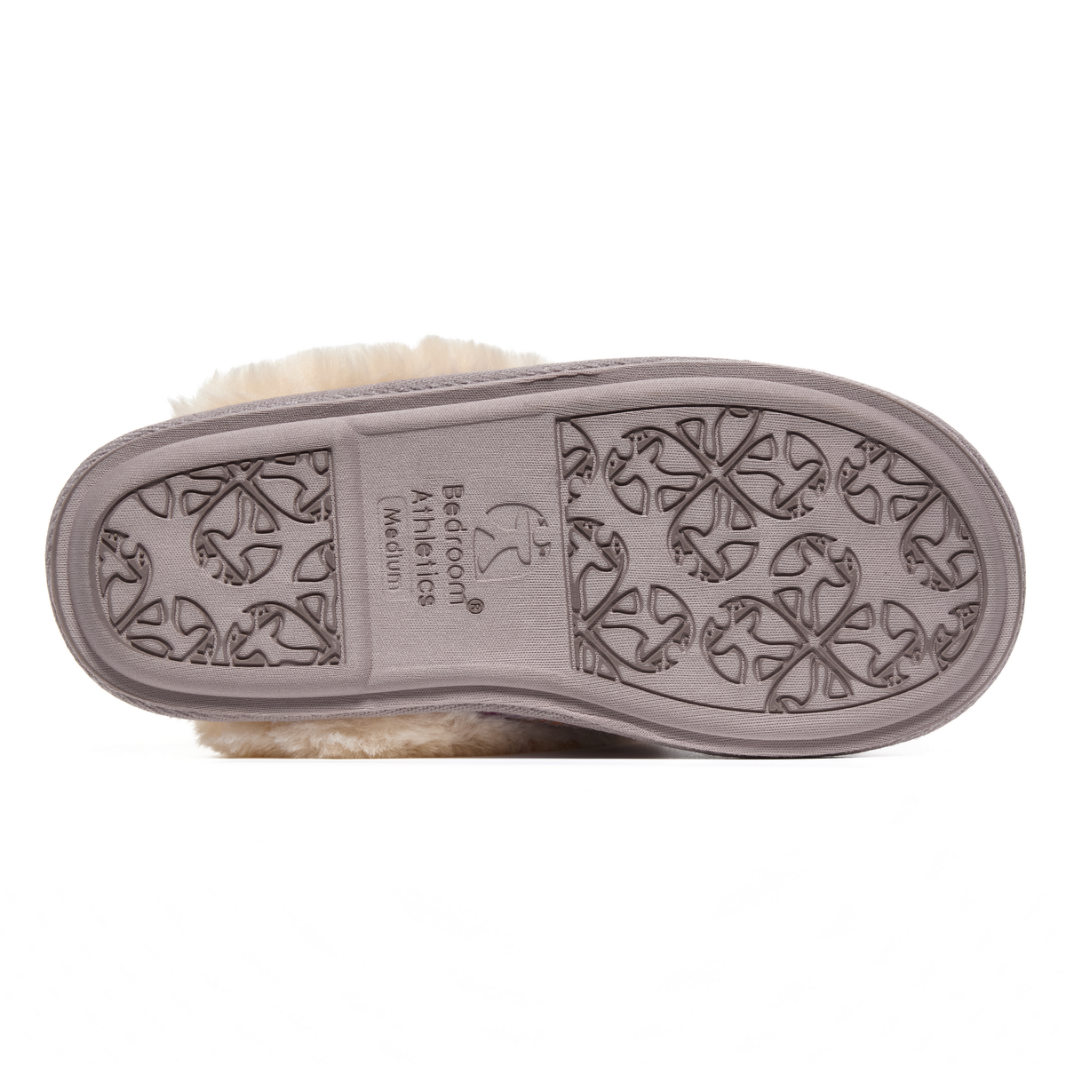 Pippa Ladies' Faux Fur Lined Mule (Lilac / Pink Check)