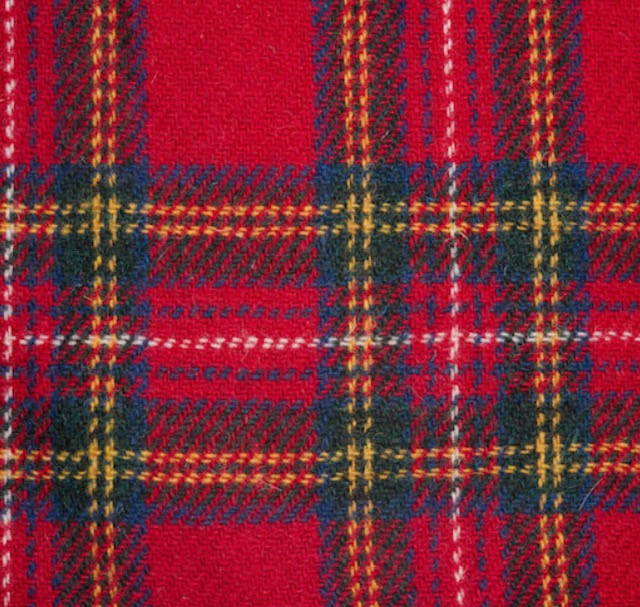 Harris Tweed Royal Stewart Tartan Cloth Fabric