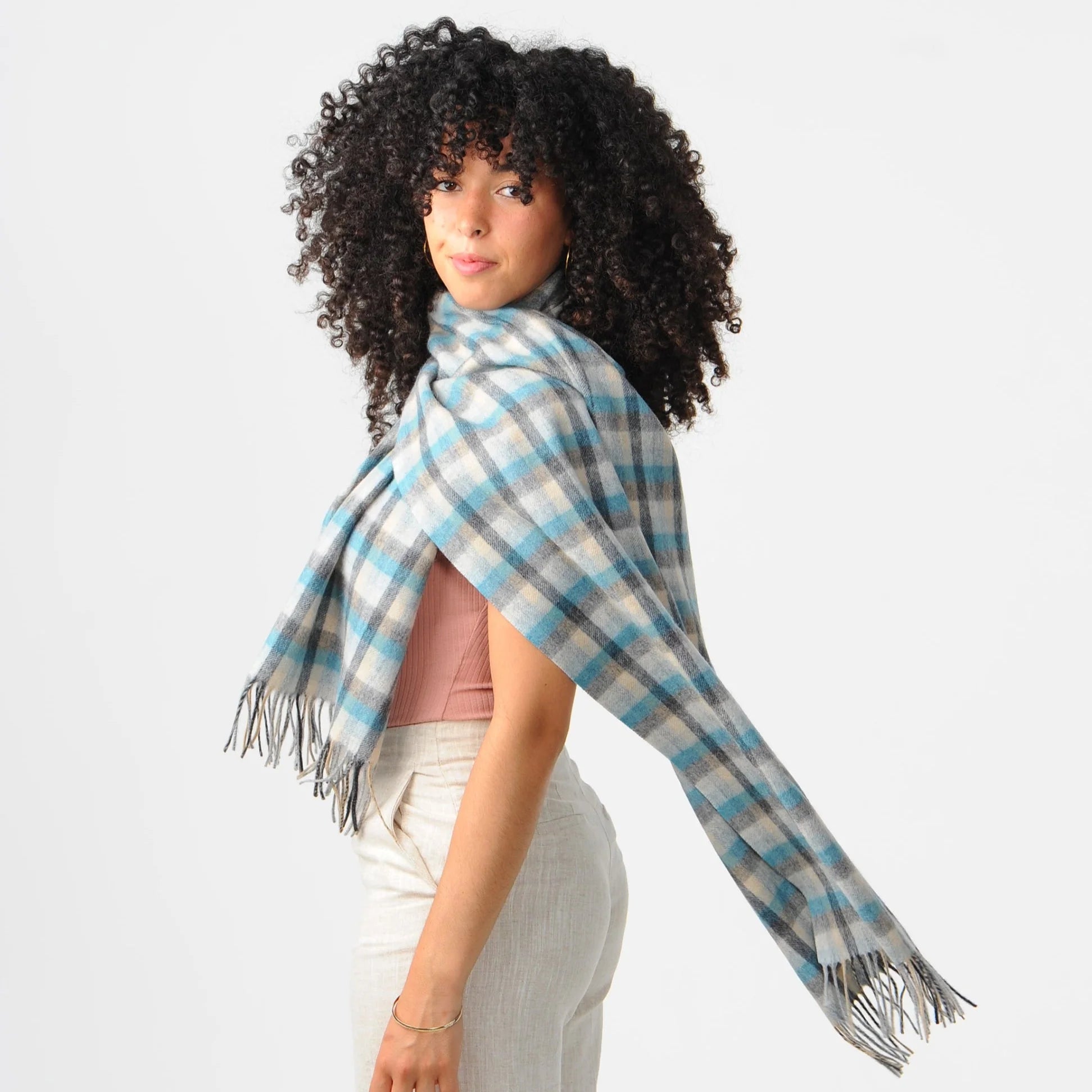 Islander Lambswool Scarf (Islander Tartan)