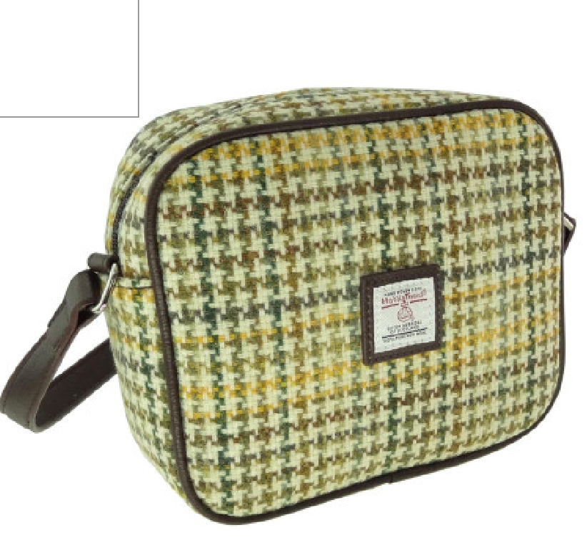 Harris Tweed Almond Square Mini Handbag - COL149