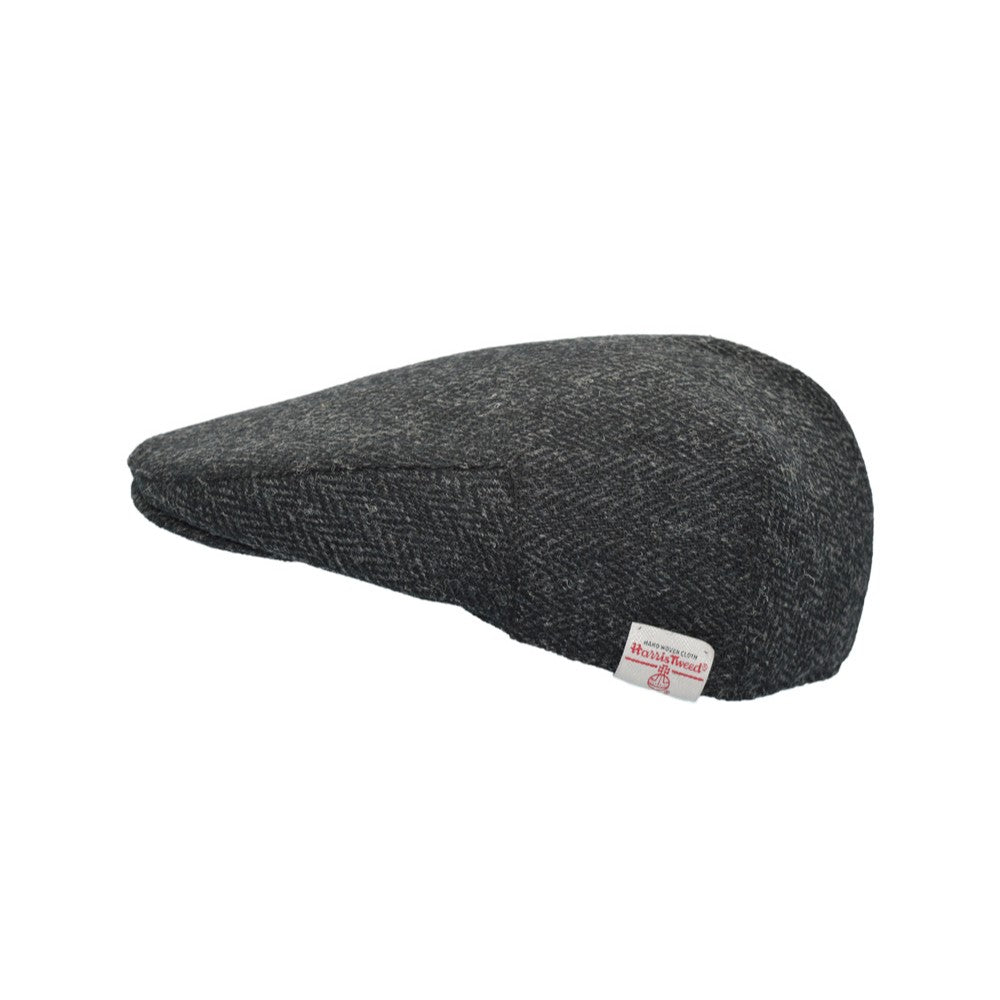 Harris Tweed Oakmoor Country Flat Cap - Gunmetal