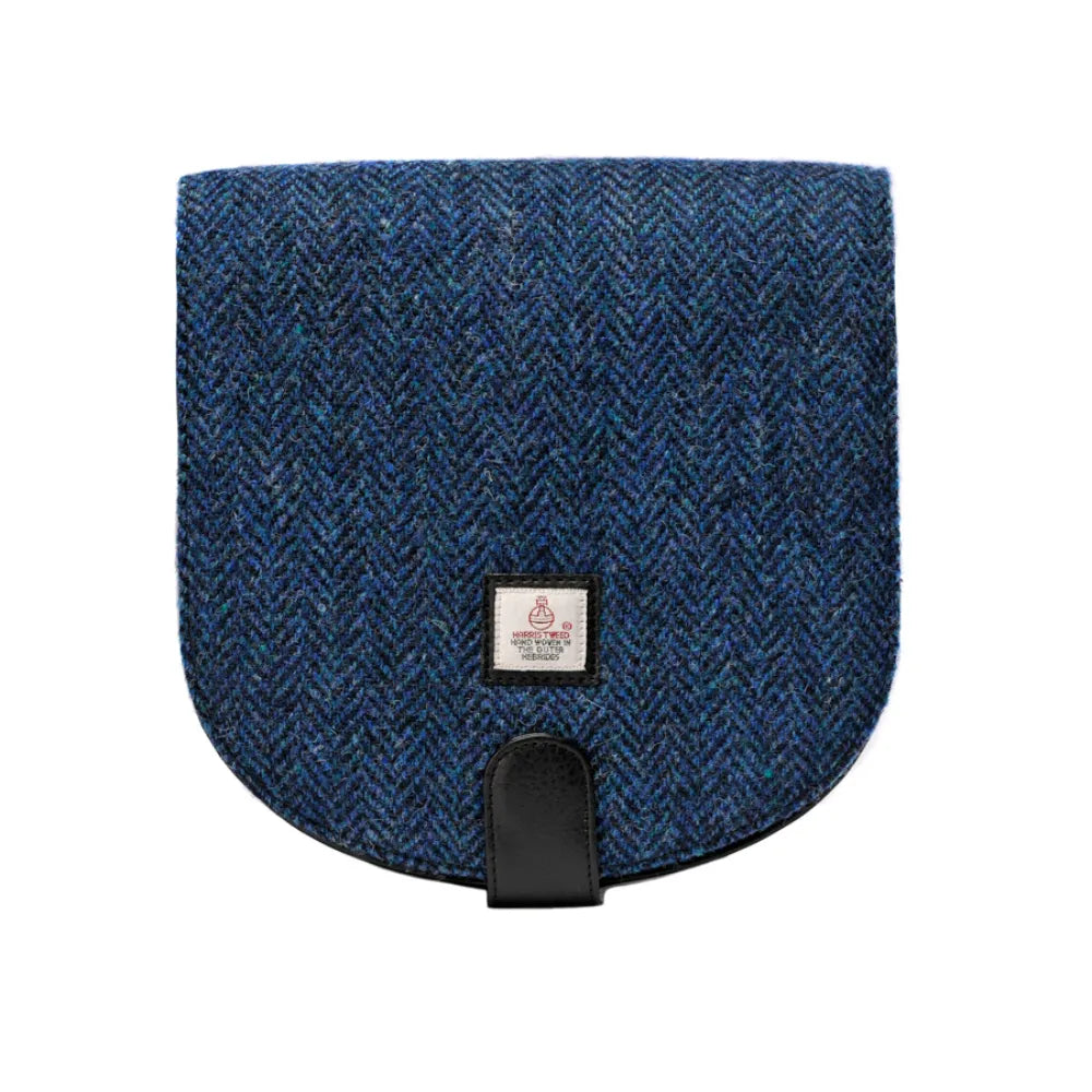 Maccessori Crossbody Bag with Harris Tweed - Blue