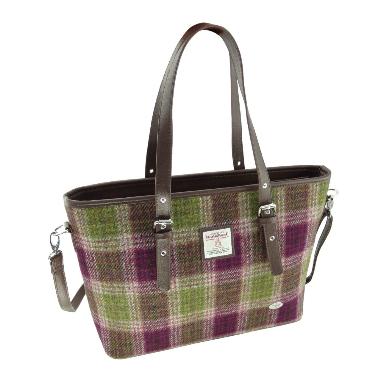 Harris Tweed Spey Tote Handbag with Shoulder Strap - COL125