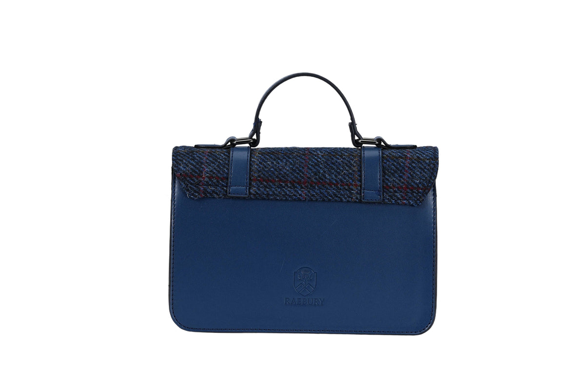 Raebury Harris Tweed Medium Satchel Bag (Macleod Tartan)