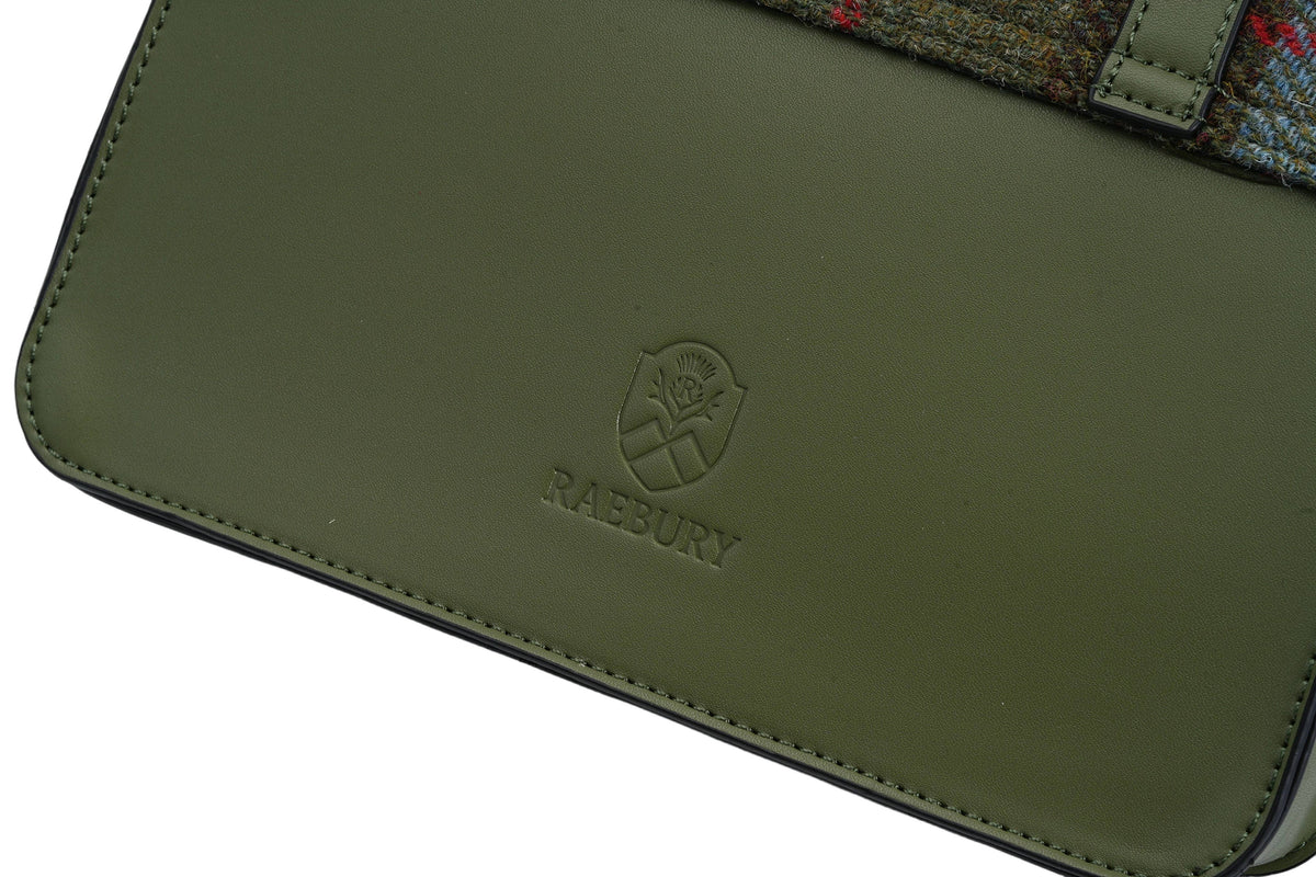 Raebury Harris Tweed Medium Satchel Bag (Macleod Tartan)