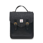 Islander Calton Backpack with Harris Tweed Black Herringbone | Harris Tweed Scotland