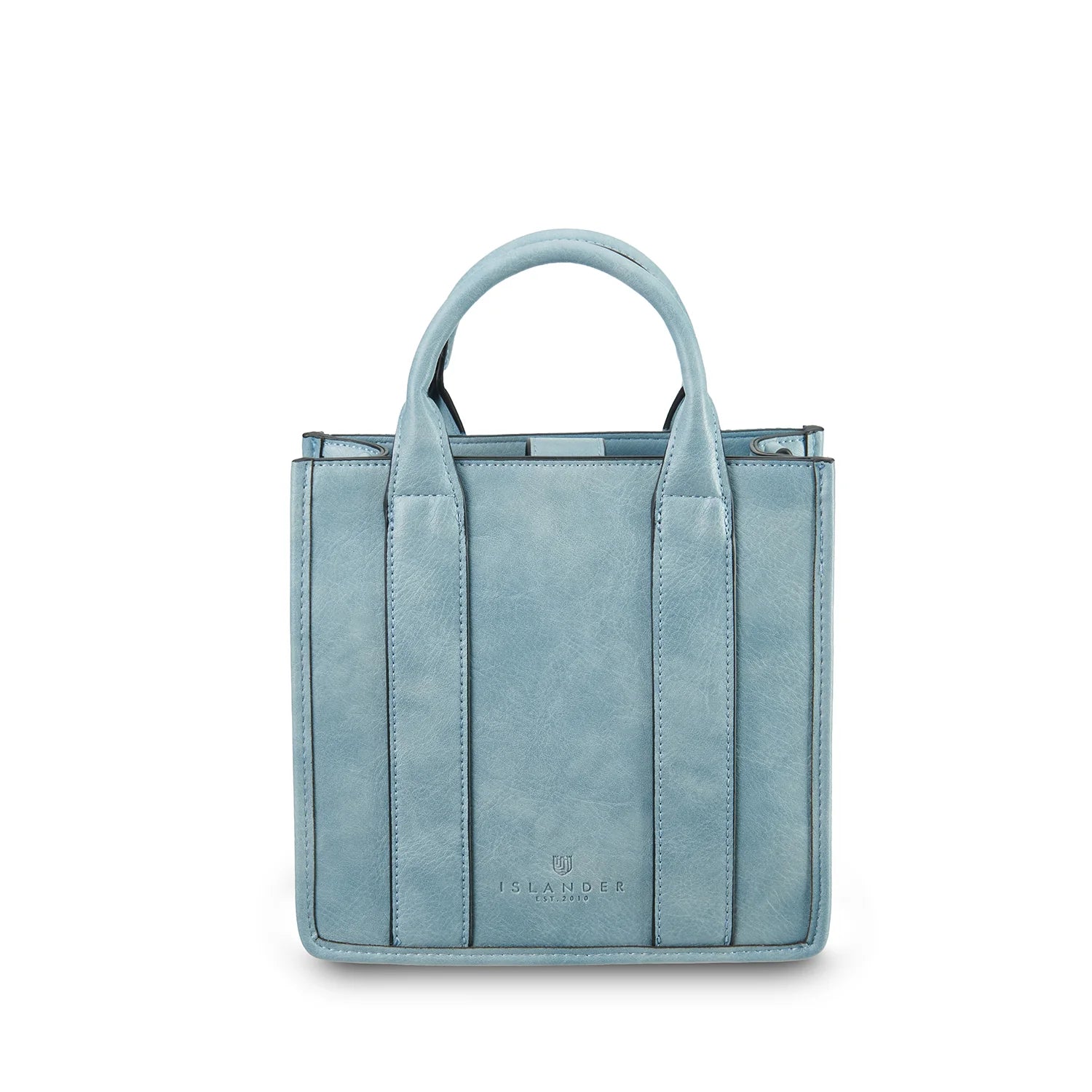 Islander Medium Tobi Tote with Matching Purse - Blue Tartan