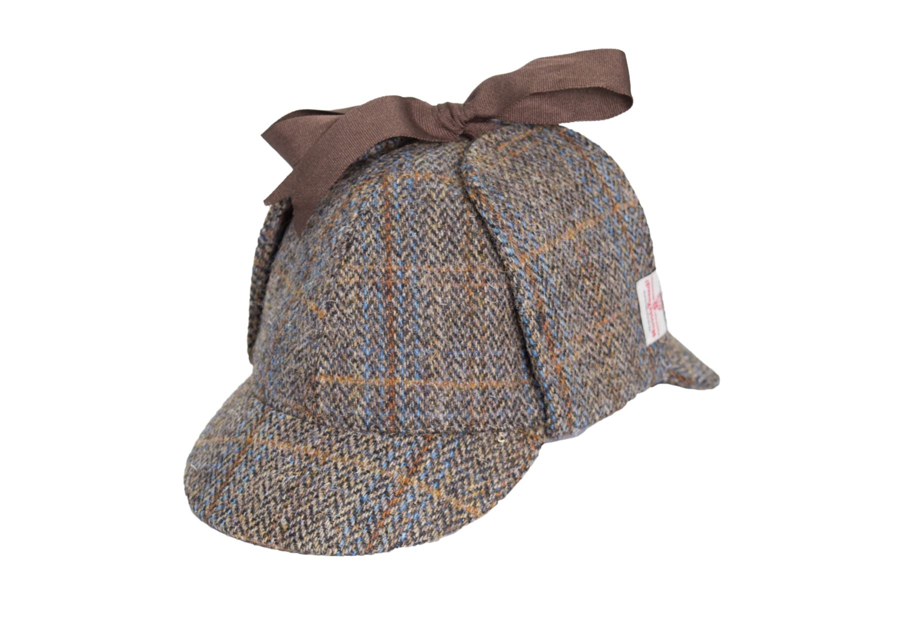 Harris Tweed Sherlock Deerstalker Hat - Clinton Brown