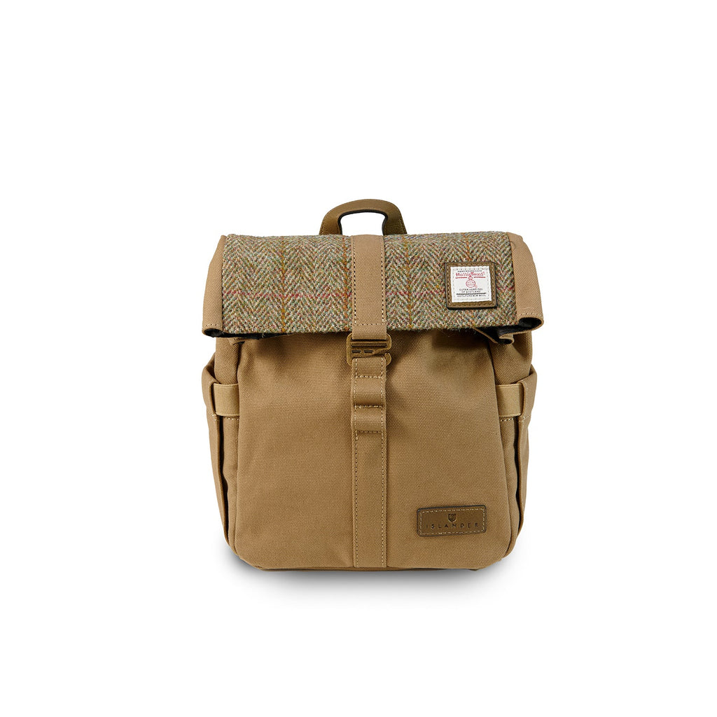 Islander Canvas Harris Tweed Lunch Bag (Chestnut Herringbone)