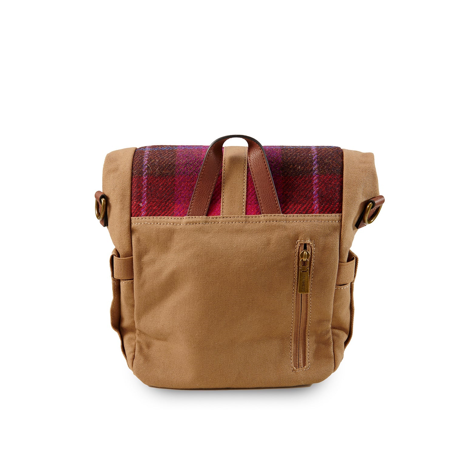 Islander Canvas Harris Tweed Lunch Bag (Fuchsia)
