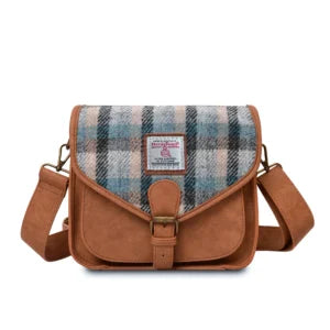 Islander Saddle Bag with Harris Tweed - Islander Tartan