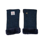 Islander Blue Ladies Mittens with Harris Tweed Fabric | Harris Tweed Scotland