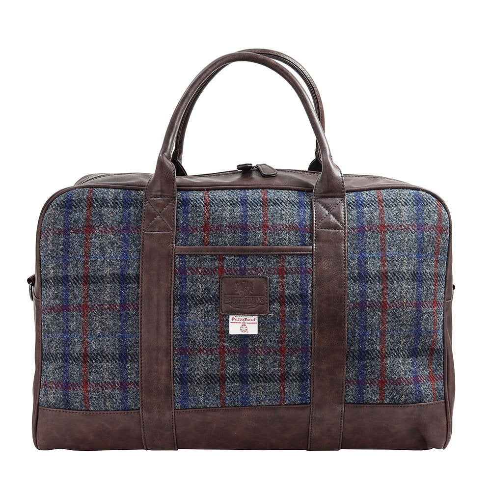 Finsbay Travel / Weekend Holdall With Harris Tweed