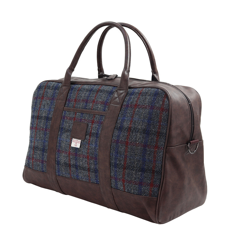 Finsbay Travel / Weekend Holdall With Harris Tweed