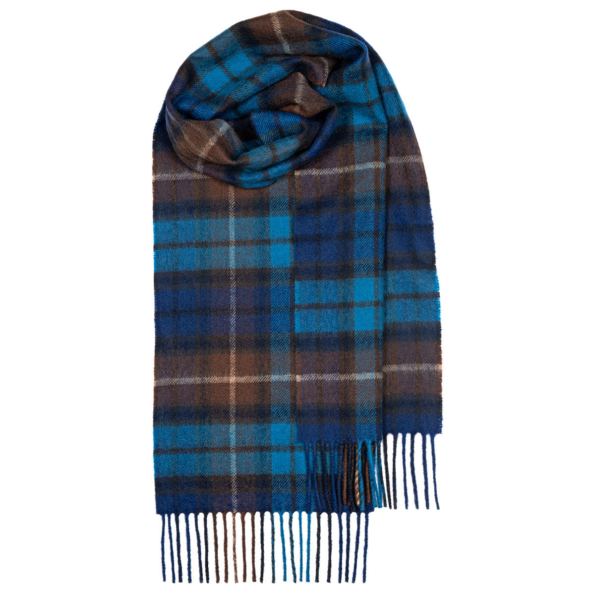 Lochcarron of Scotland Lambswool Tartan Scarf - Buchanan Blue