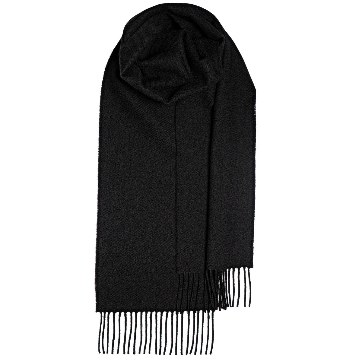 Lochcarron of Scotland Lambswool Tartan Scarf - Black