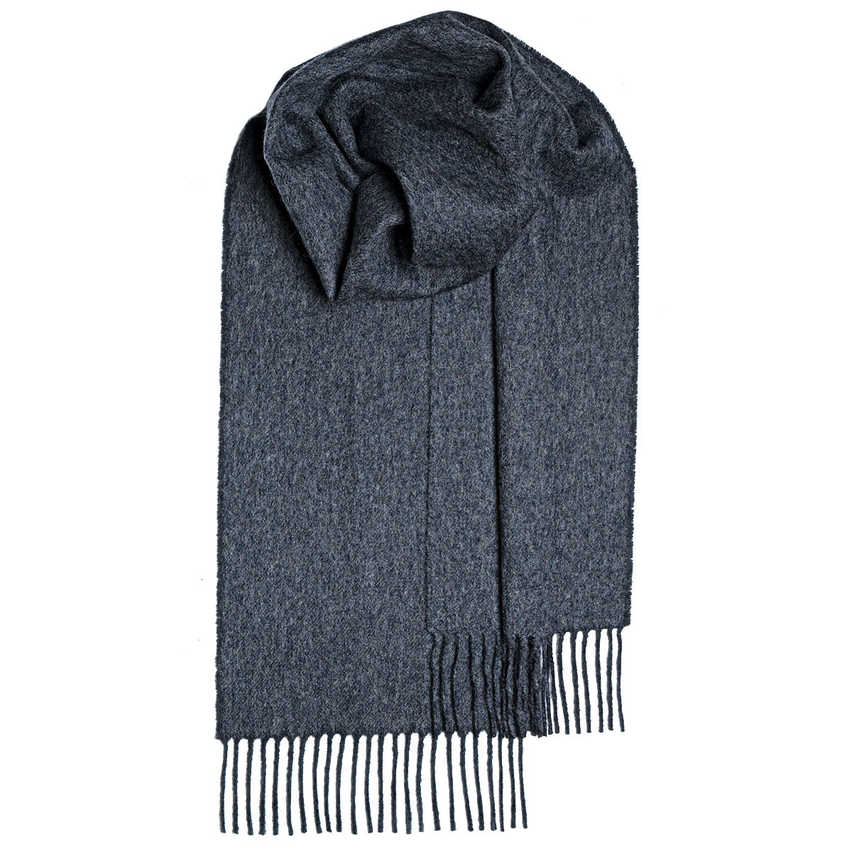 Lochcarron of Scotland Lambswool Tartan Scarf - Charcoal