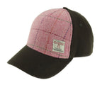 Baseball Cap with Harris Tweed. 100% Wool Front Panel - COL68 | Harris Tweed Scotland