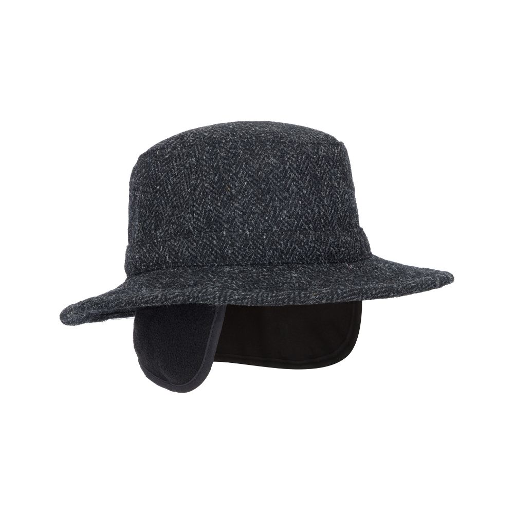Harris Tweed Berkeley Fedora Hat (Gun Metal)