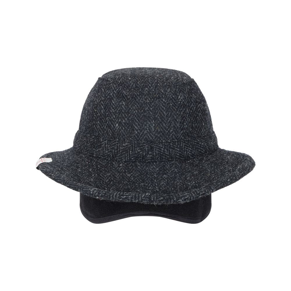 Harris Tweed Berkeley Fedora Hat (Gun Metal)