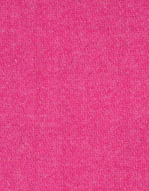 Harris Tweed Plain BubbleGum Pink Cloth Fabric