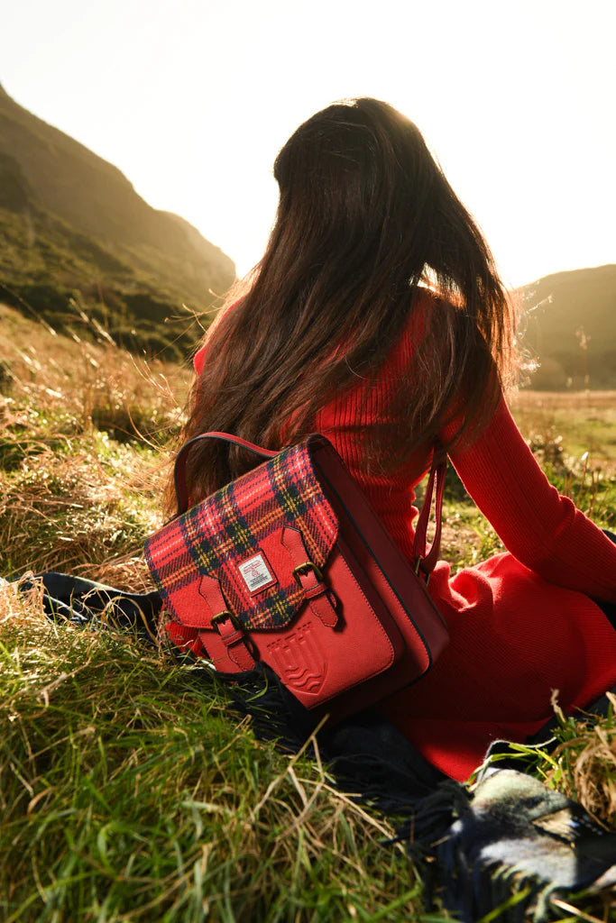 Islander Calton Backpack with Harris Tweed - Royal Stewart