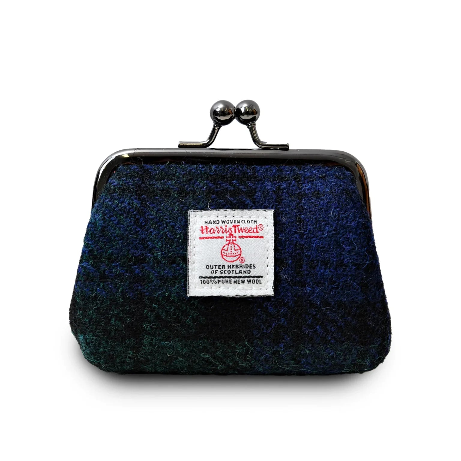 Islander Coin Purse Made With Harris Tweed - Black Watch Tartan