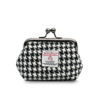 Islander Coin Purse Made With Harris Tweed Black & White Dogtooth | Harris Tweed Scotland