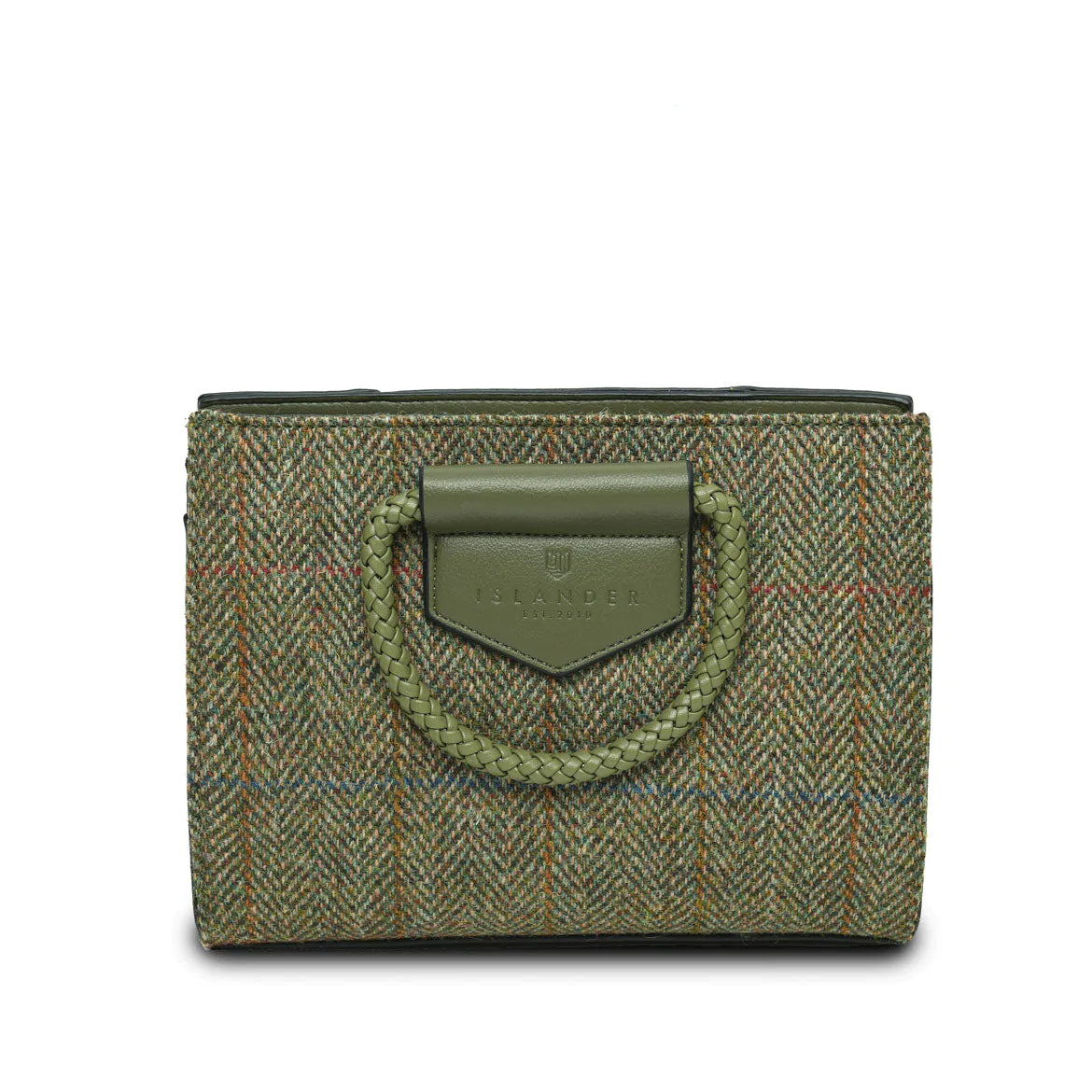 Islander Arran Tote Bag with Harris Tweed - Chestnut Herringbone