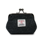 Islander Coin Purse Made With Harris Tweed Black Herringbone | Harris Tweed Scotland