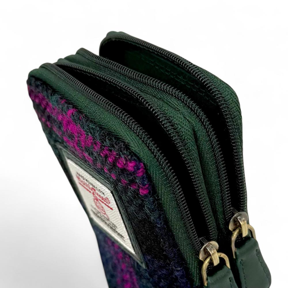 Maccessori Double Glasses Sleeve Bag with Harris Tweed (Baird Check)