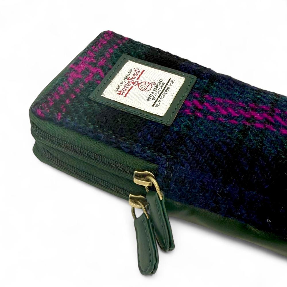 Maccessori Double Glasses Sleeve Bag with Harris Tweed (Baird Check)