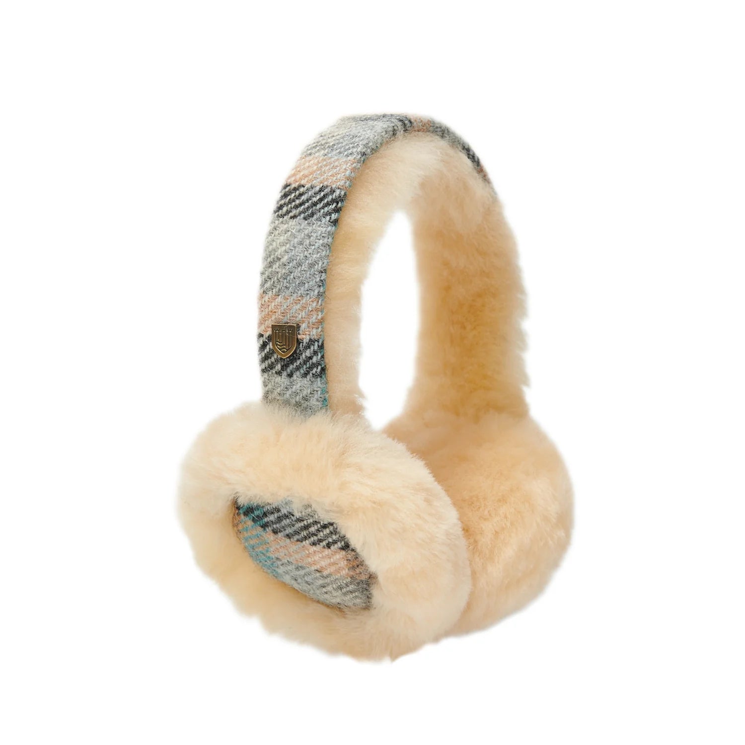 Islander Sheepskin Earmuffs With Harris Tweed - Islander Tartan