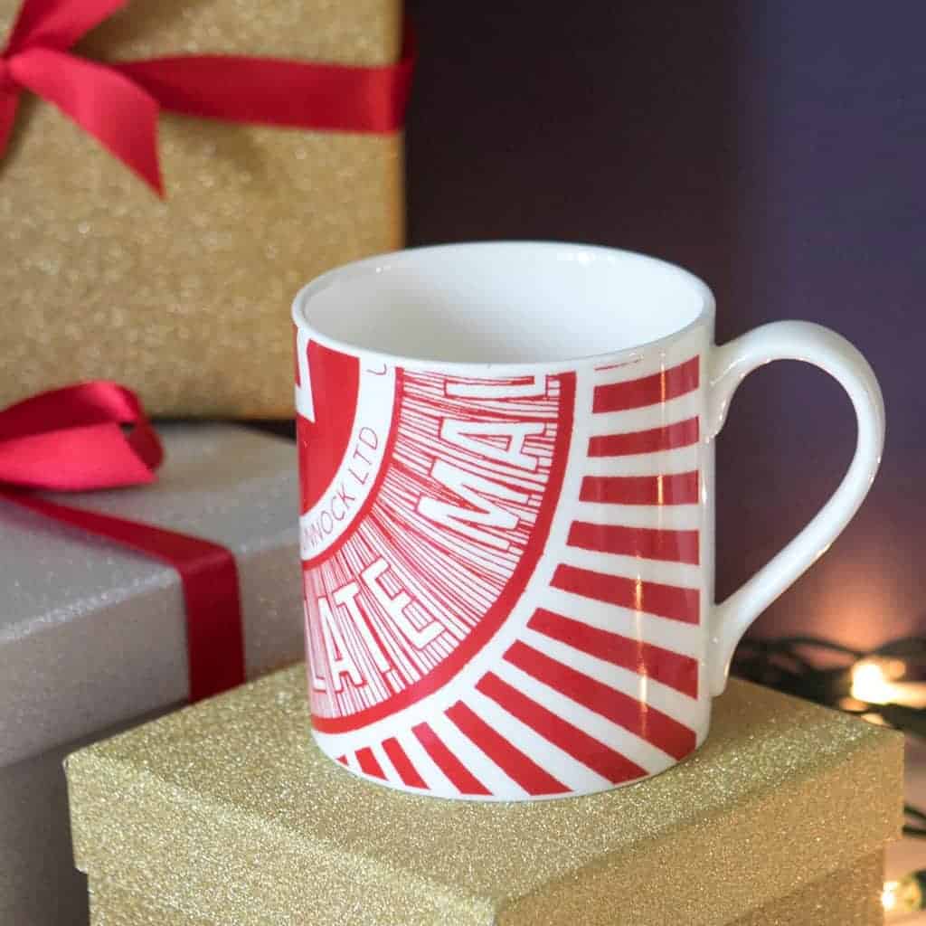 Tunnock's Caramel Wafer & Teacake Chunky Ceramic China Mug - Scottish Gift (China Teacake Wrapper)
