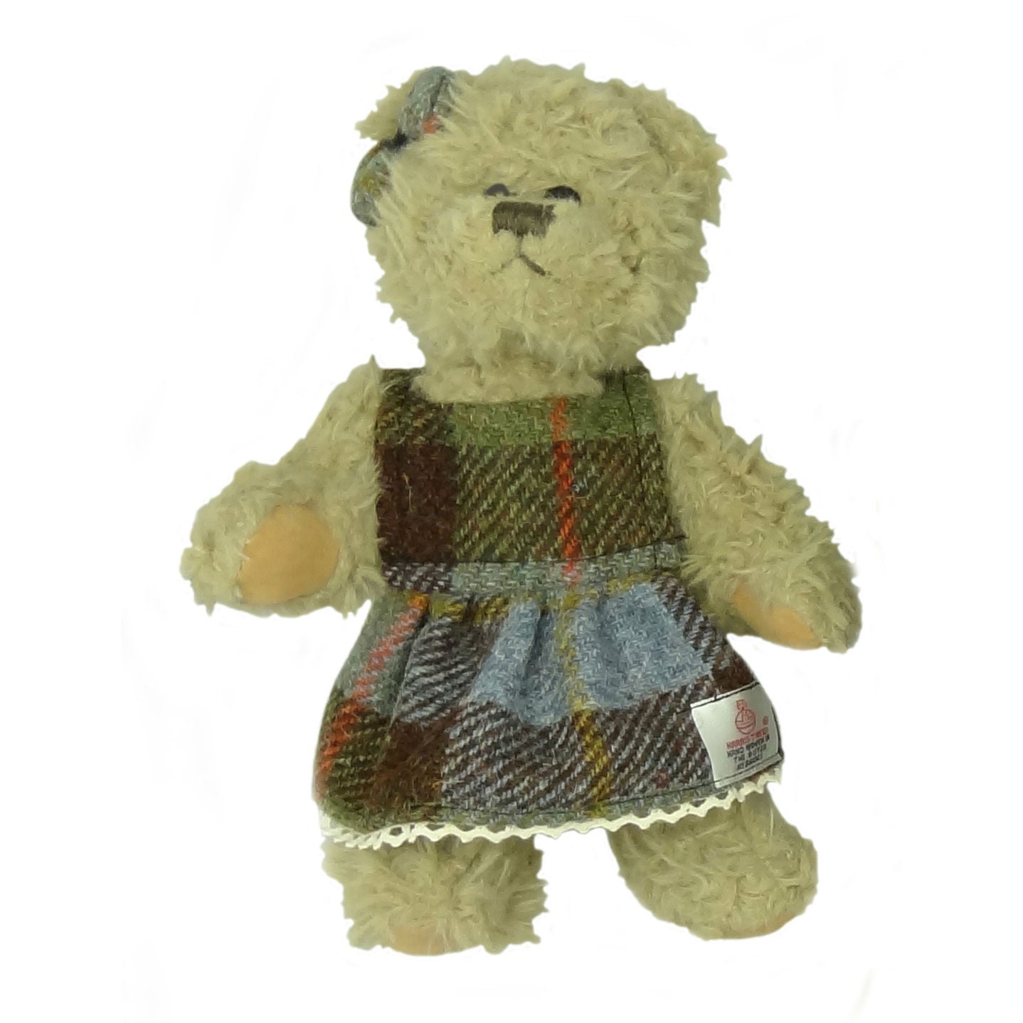 Girl Childs Teddy Bear with Harris Tweed Clothing - COL15