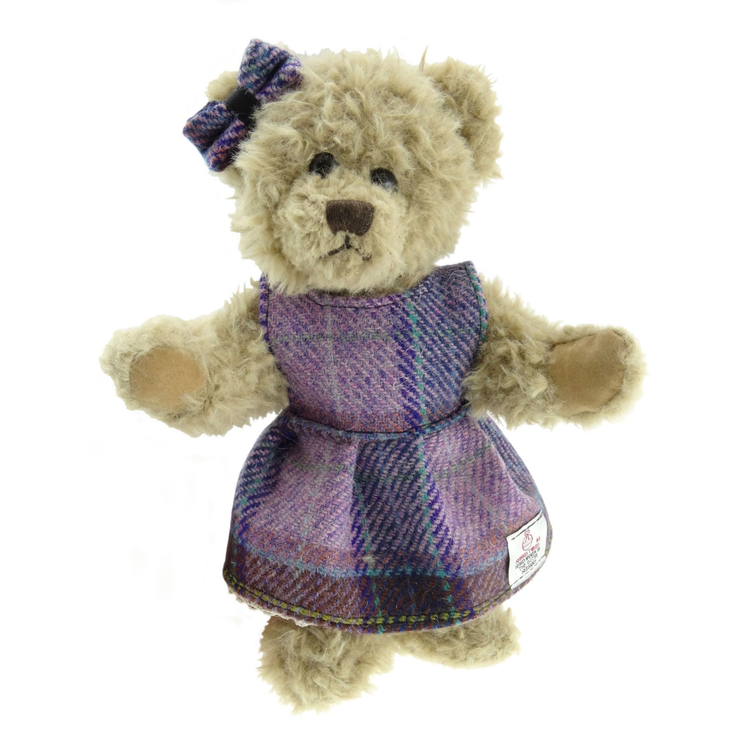 Girl Childs Teddy Bear with Harris Tweed Clothing - COL34