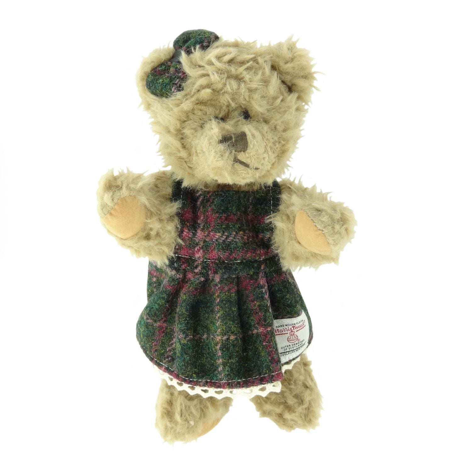 Girl Childs Teddy Bear with Harris Tweed Clothing - COL107