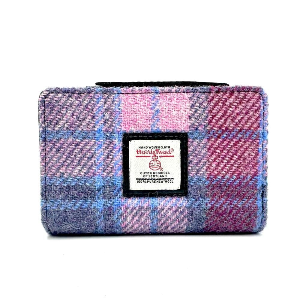 Maccessori Zip Purse with Harris Tweed - Pastel Pink