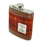 Harris Tweed Hip Flask 6oz - COL117 | Harris Tweed Scotland